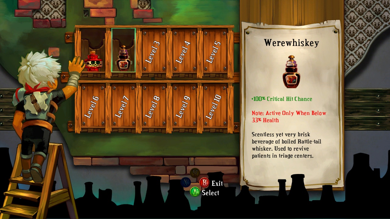 Ah, Bastion. The only game where you need a stepladder to reach the booze, and yet somehow, you're old enough to drink.